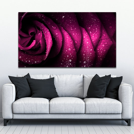 Beautiful Dark Rose - Canvas Print