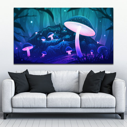 Mushroom Glow - Canvas Print