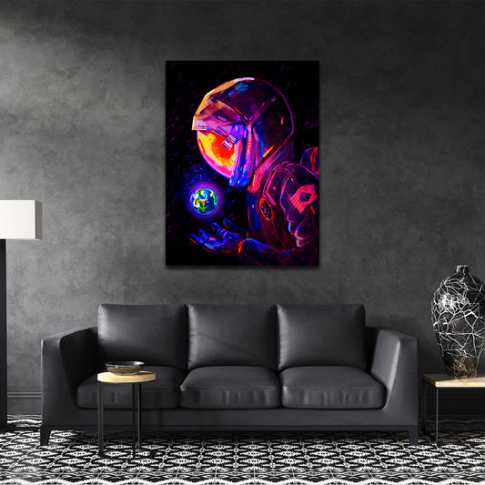 World in my hands - Canvas Print